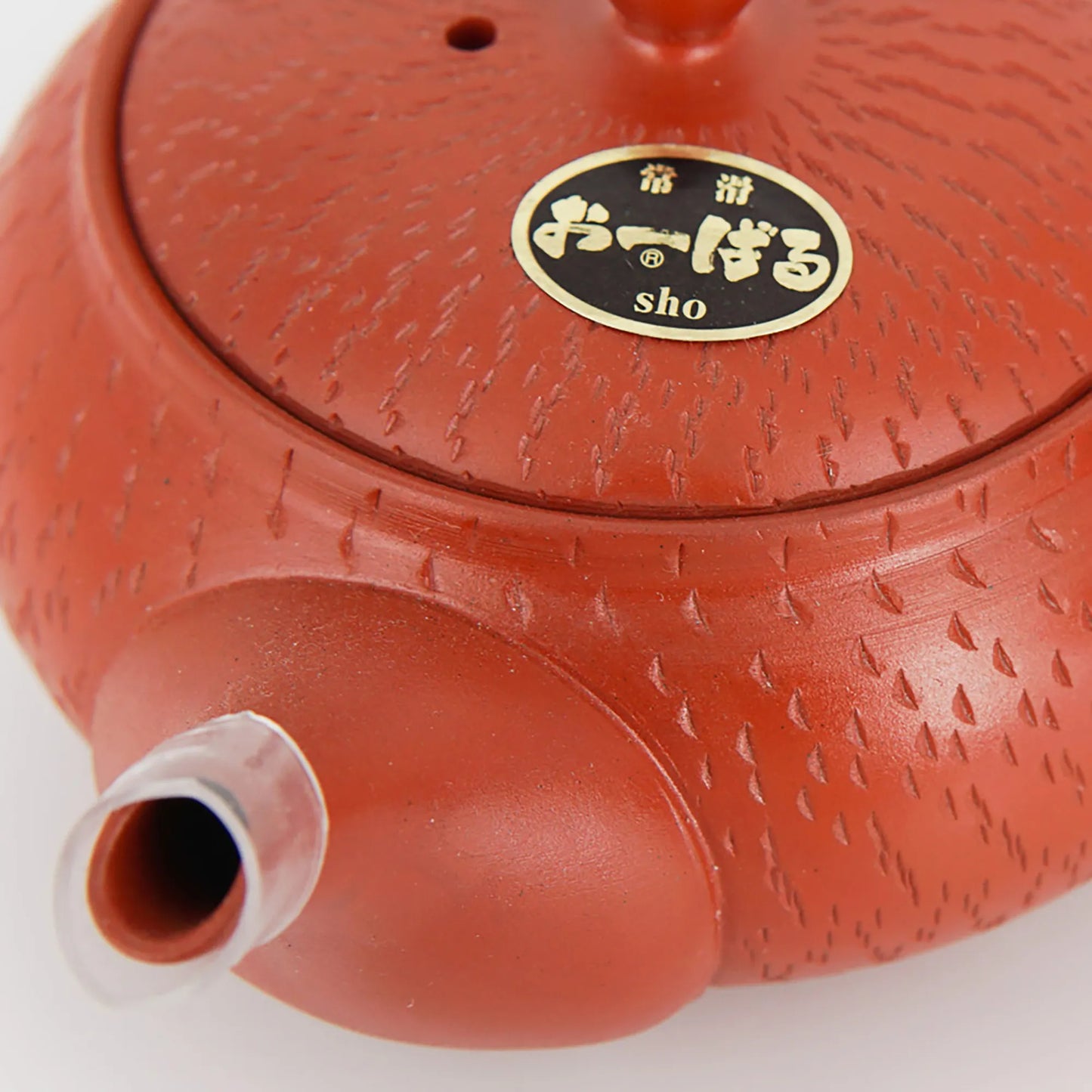 Tokoname Kyusu – Red Clay Teapot with Engraving | Side Handle | 360 ml