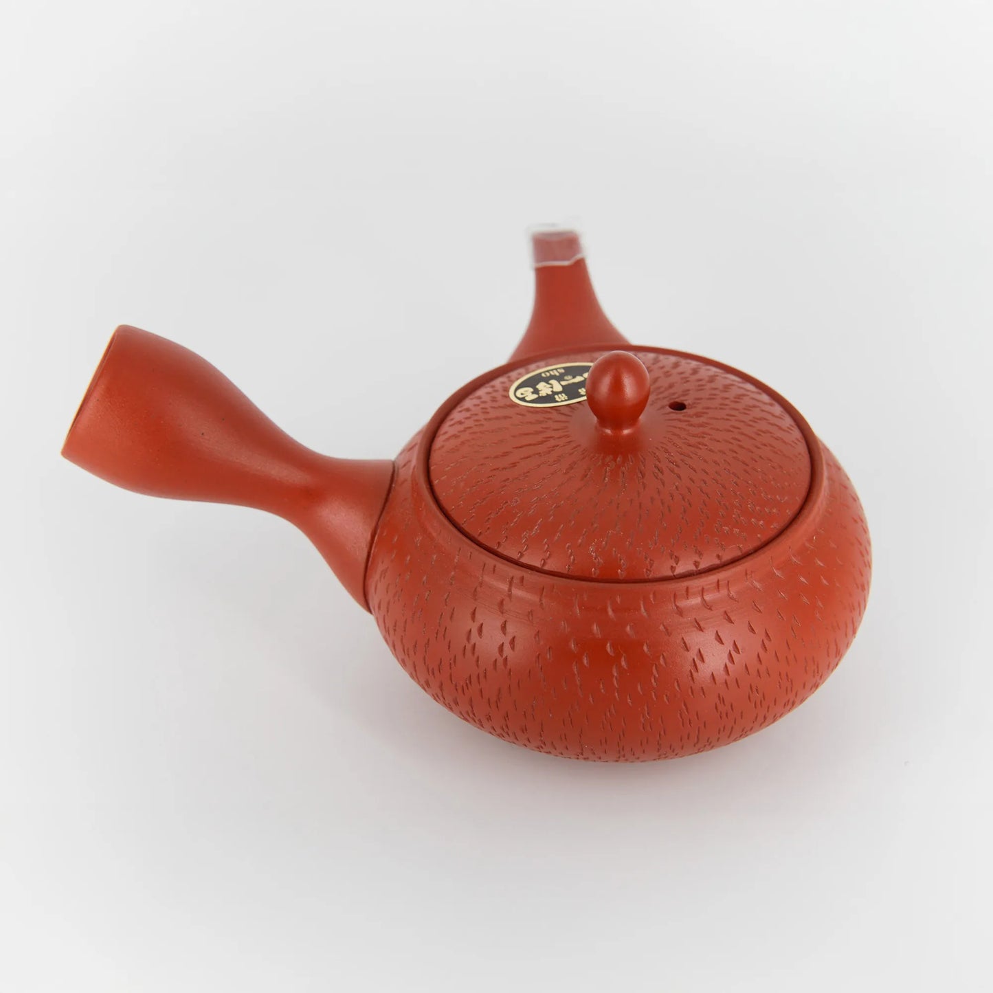 Tokoname Kyusu – Red Clay Teapot with Engraving | Side Handle | 360 ml
