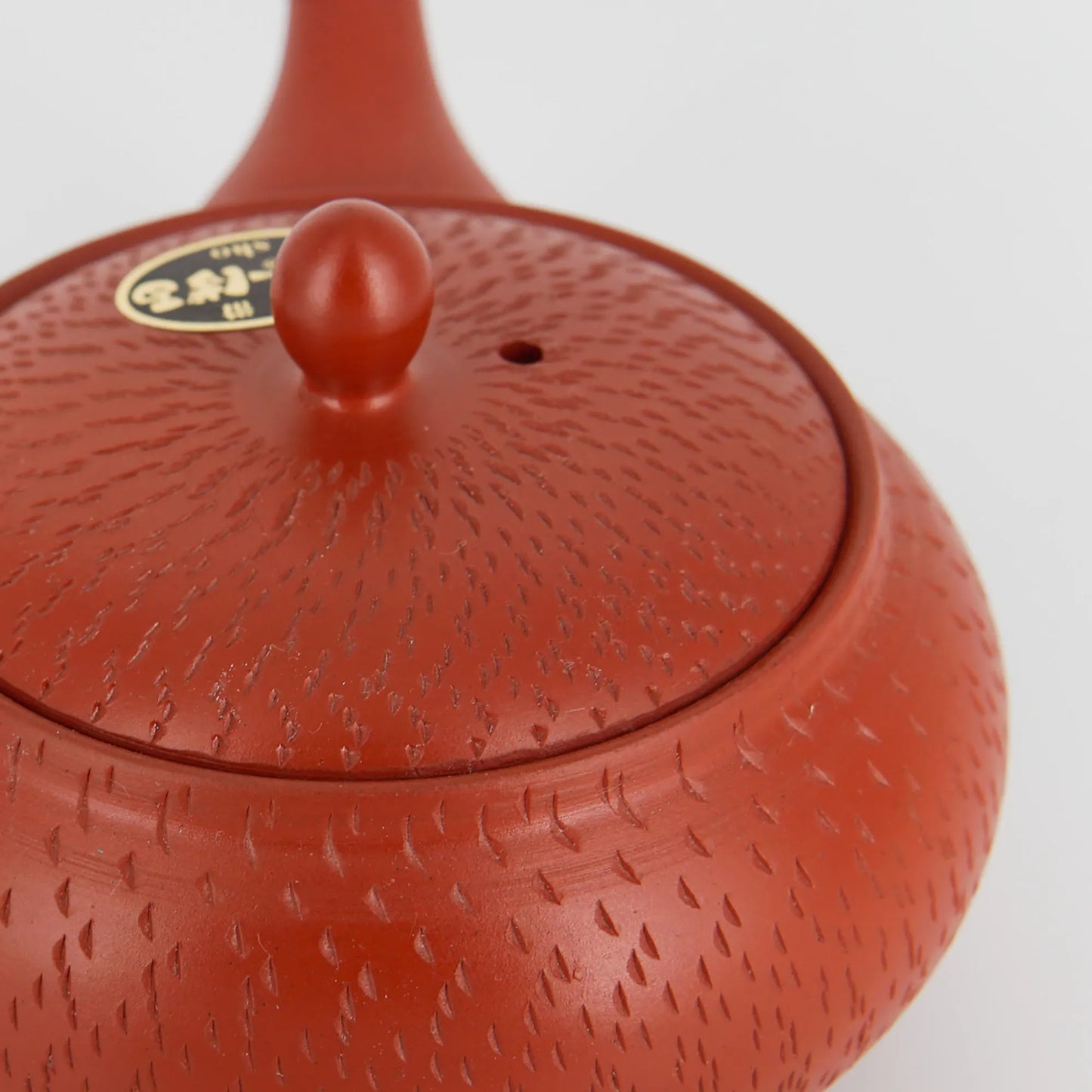 Tokoname Kyusu – Red Clay Teapot with Engraving | Side Handle | 360 ml