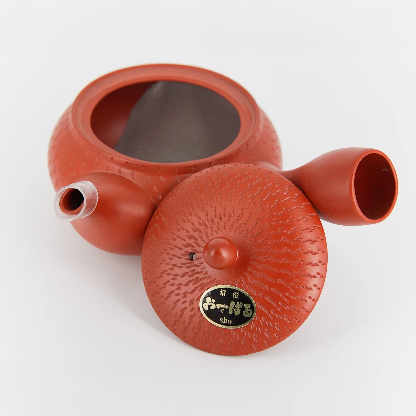 Tokoname Kyusu – Red Clay Teapot with Engraving | Side Handle | 360 ml