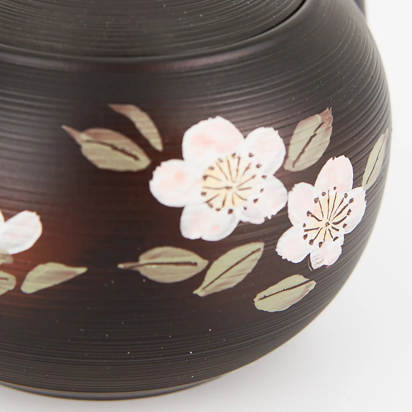 Tokoname Kyusu by Shunjugama – Hand-Painted Sakura Design | Obi-ami Filter | 500 ml