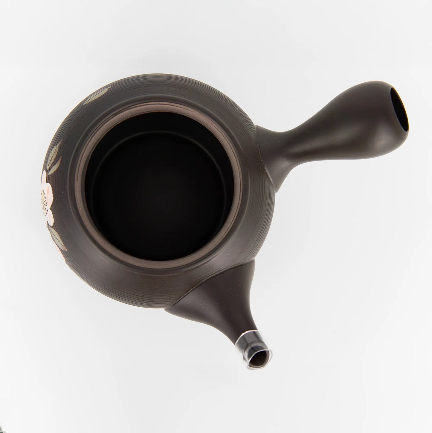 Tokoname Kyusu by Shunjugama – Hand-Painted Sakura Design | Obi-ami Filter | 500 ml