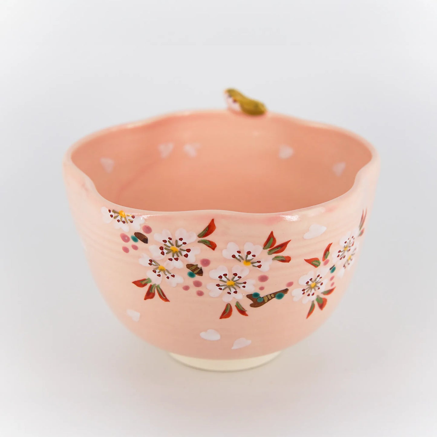 Matcha Chawan – Sakura & Bird Design by Takenaka Kosho (Kyoto, Japan)