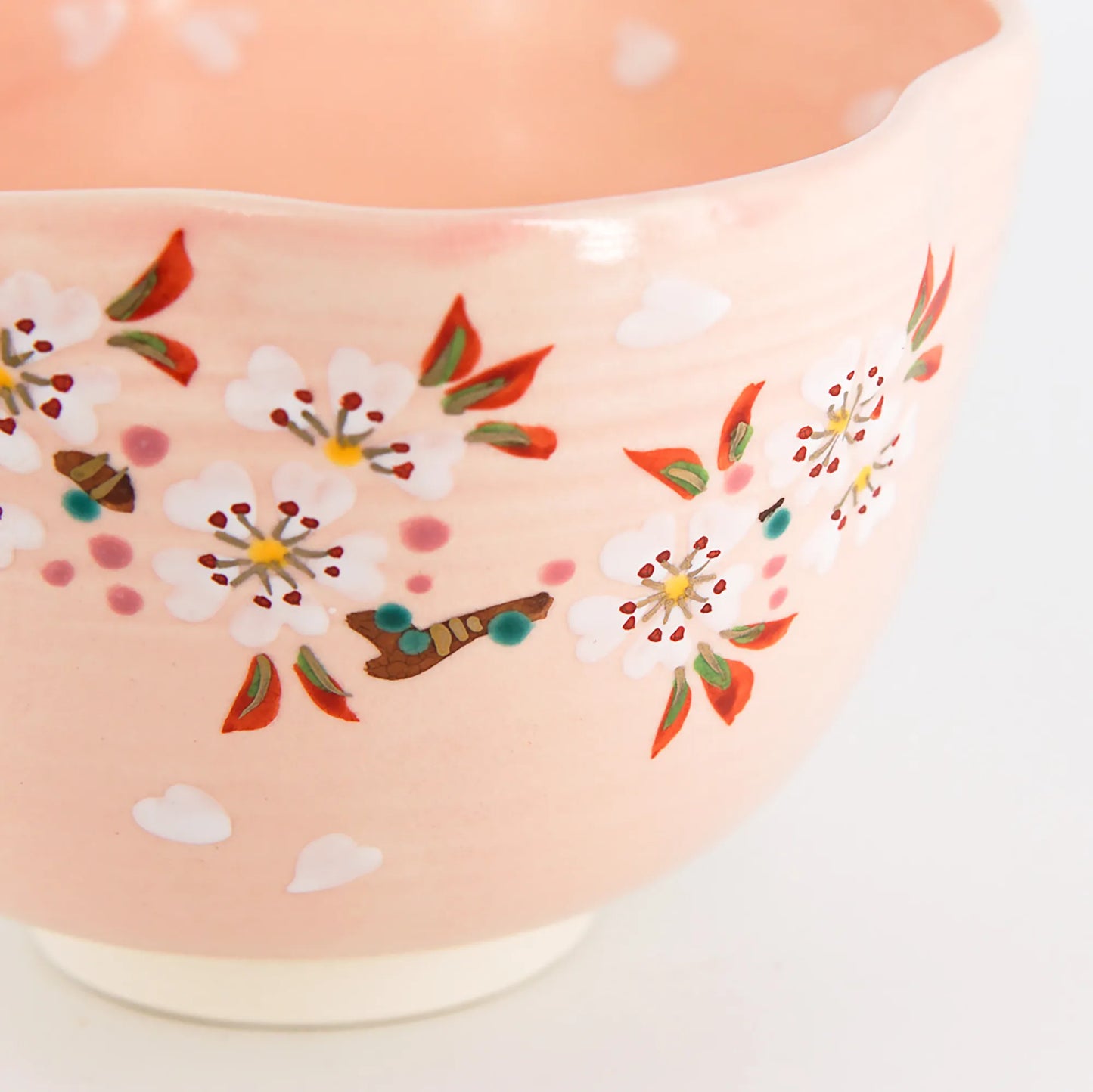 Matcha Chawan – Sakura & Bird Design by Takenaka Kosho (Kyoto, Japan)