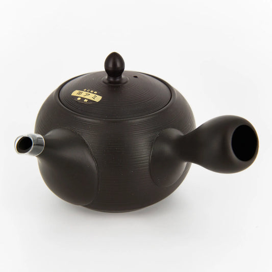 Tokoname Kyusu by Shunjugama – Hand-Painted Sakura Design | Obi-ami Filter | 500 ml