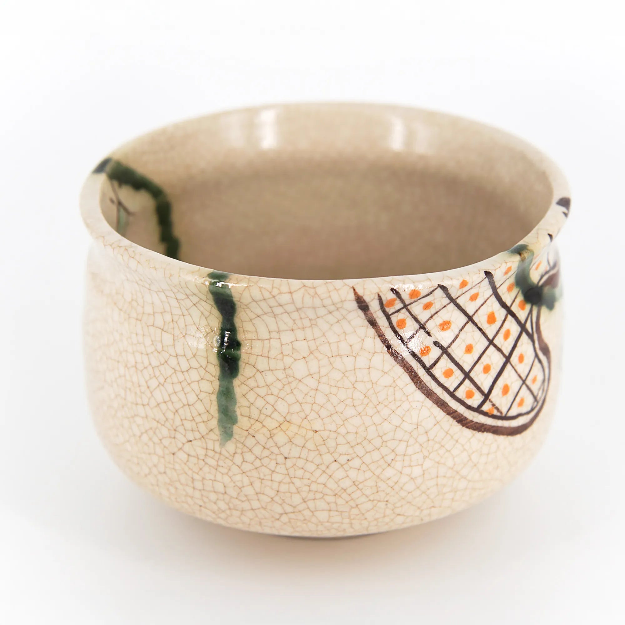 Oribe Chawan – Matcha Bowl by Rokubei Pottery Garden (Seto, Japan)