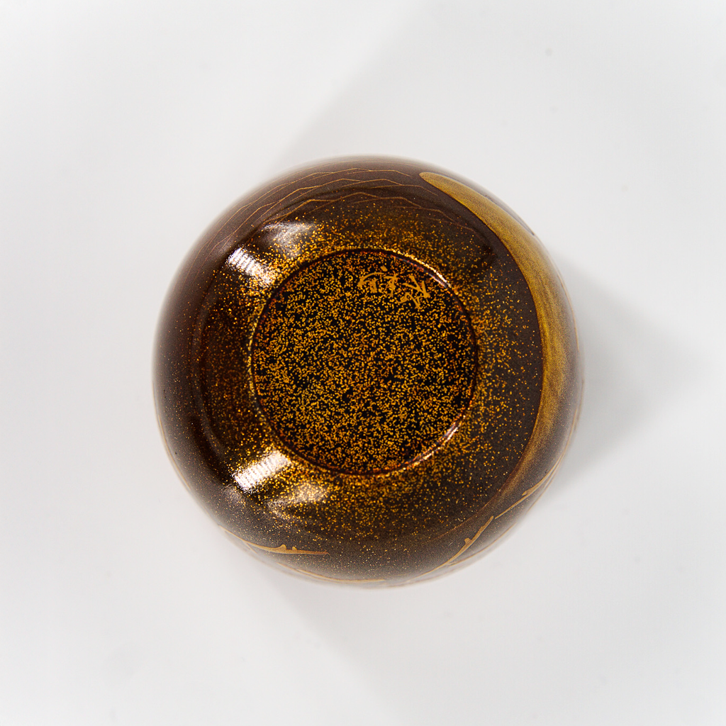 Vintage Natsume Tea Caddy – Wajima-nuri Maki-e by Masasuke Sugitani