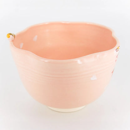 Matcha Chawan – Sakura & Bird Design by Takenaka Kosho (Kyoto, Japan)